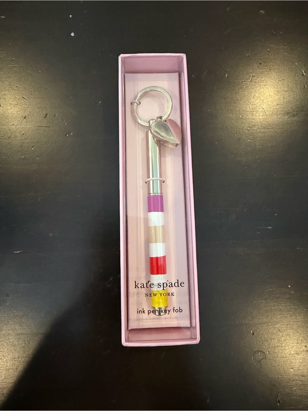kate spade ink pen key fob